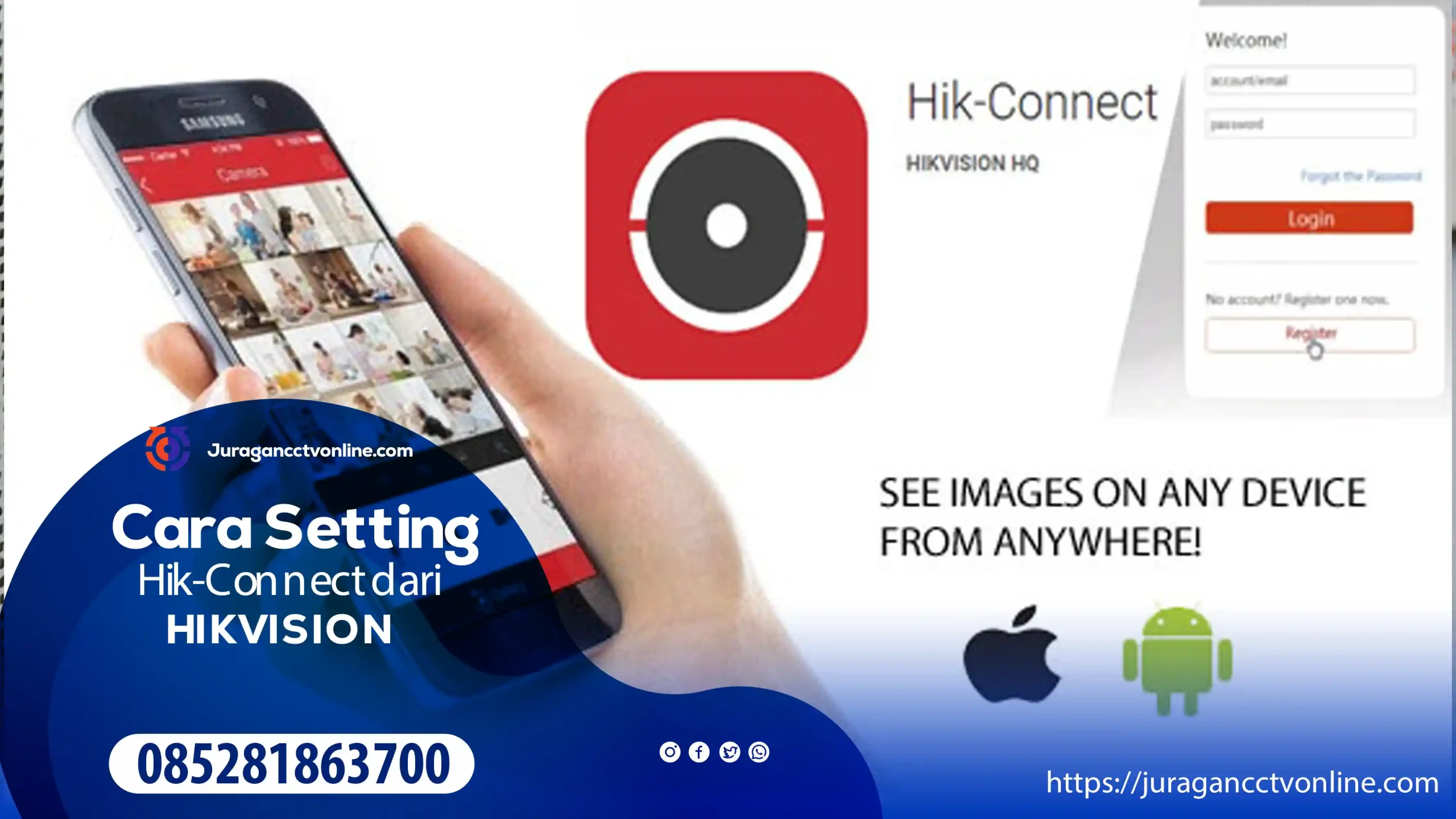 Setting CCTV HIKVISION Ke HP