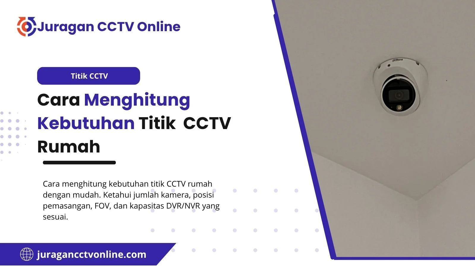 Cara Menghitung Kebutuhan Titik CCTV Rumah